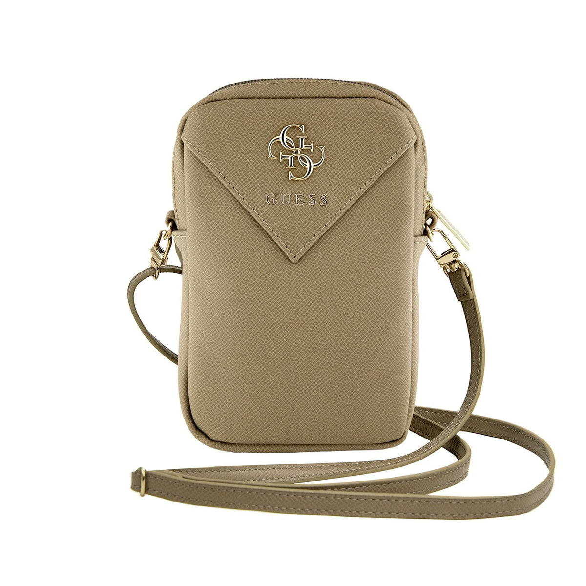 GUESS Bolso Cruzado con Logo 4G, Dorado