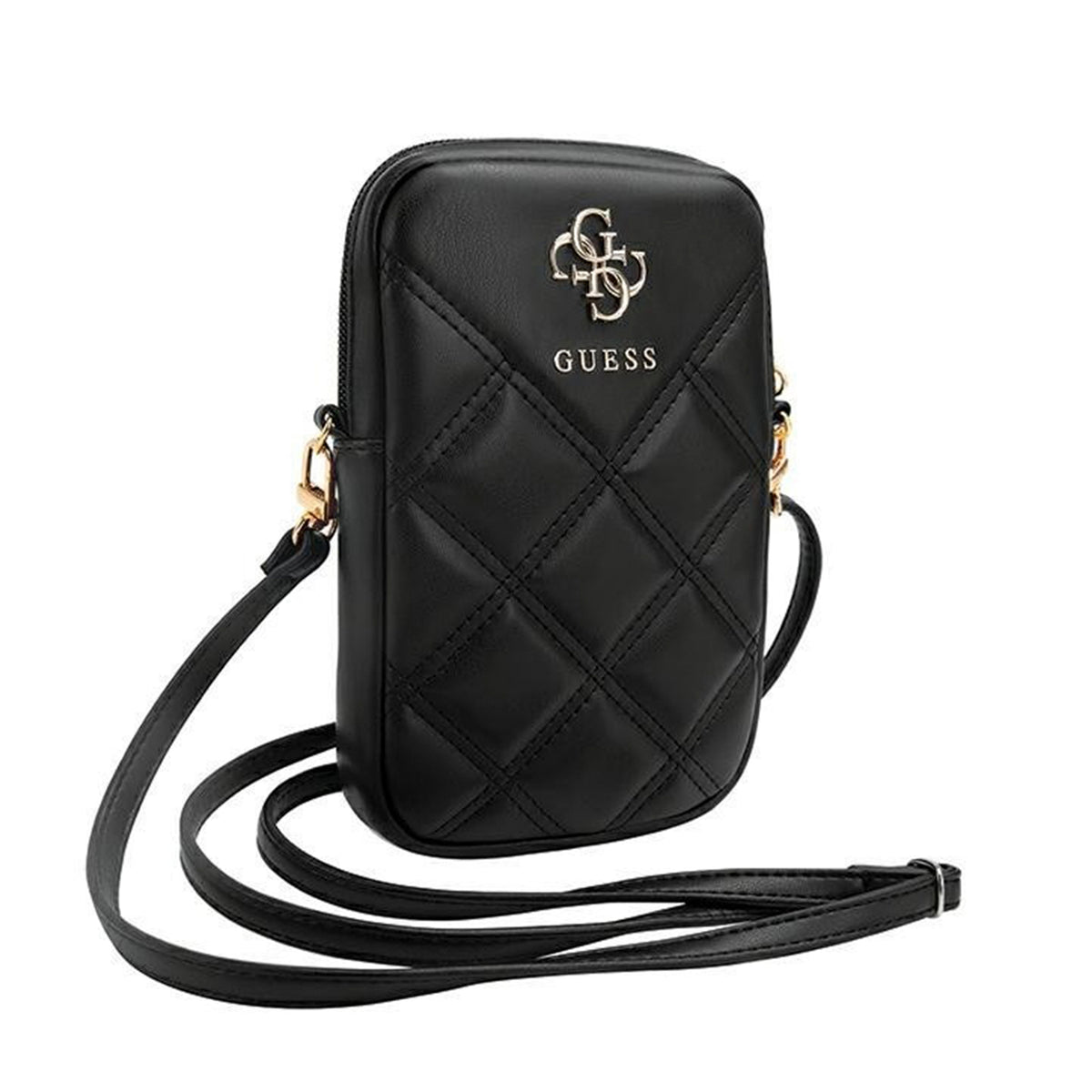 GUESS Bolso Cruzado con Logo 4G, Negro