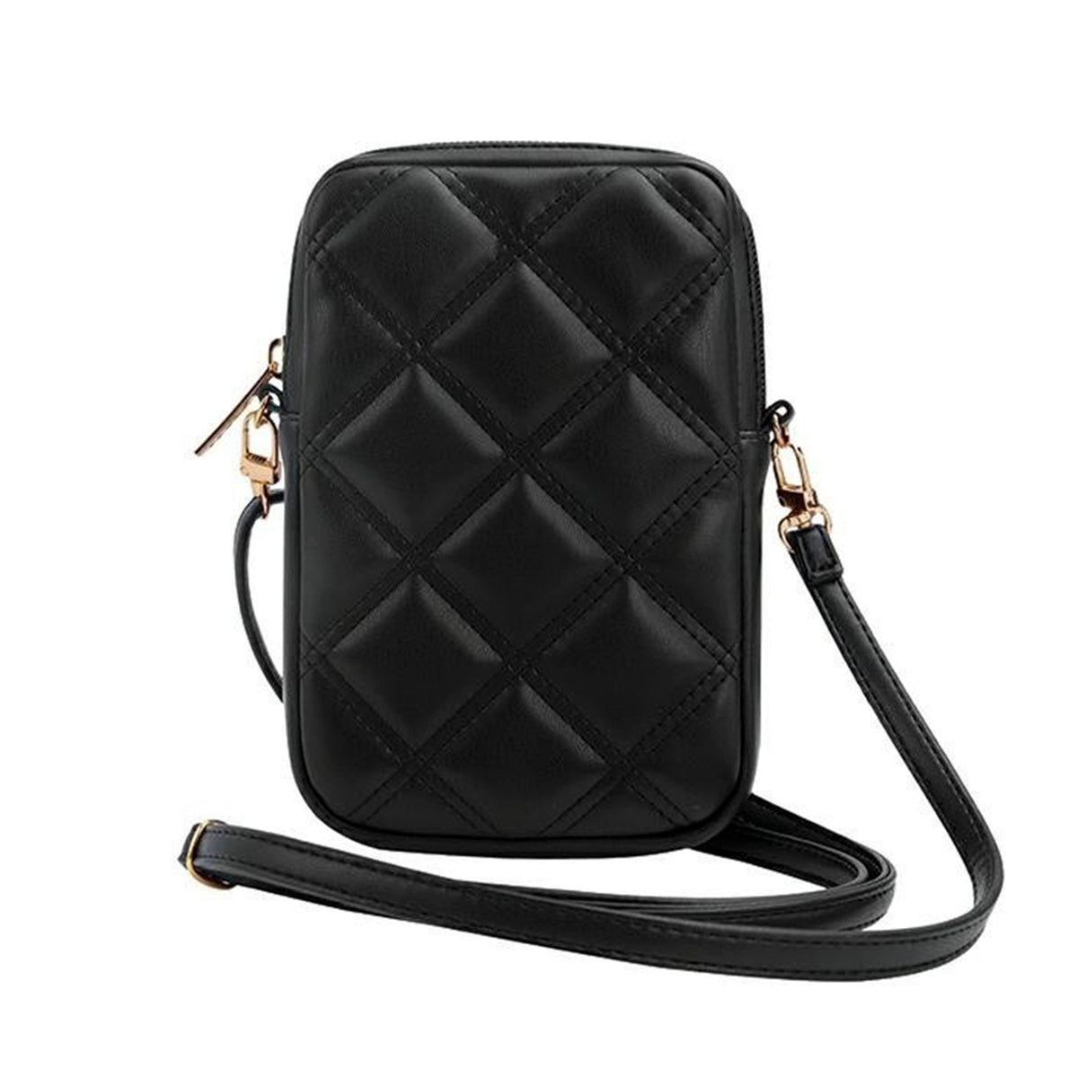GUESS Bolso Cruzado con Logo 4G, Negro