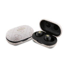 Guess Auriculares TWS Inalámbricos de Polipiel con Cancelación de Ruido ENC y Estuche de Carga, Rosa