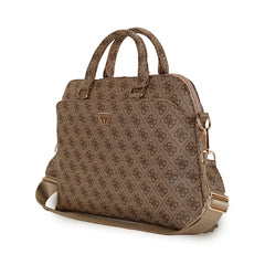 Guess Bolsa para Portátil de 13" a 15" con Estampado 4G, Compartimento Acolchado y Protección Segura, Marrón