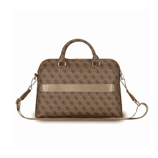 Guess 13" to 15" Brown 4G Laptop Bag - Laptop Sleeve with Padded Compartment, Stylish Design, and Secure Protection