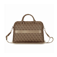 Guess Bolsa para Portátil de 13" a 15" con Estampado 4G, Compartimento Acolchado y Protección Segura, Marrón