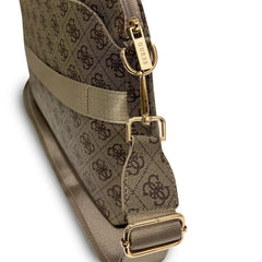 Guess Bolsa para Portátil de 13" a 15" con Estampado 4G, Compartimento Acolchado y Protección Segura, Marrón