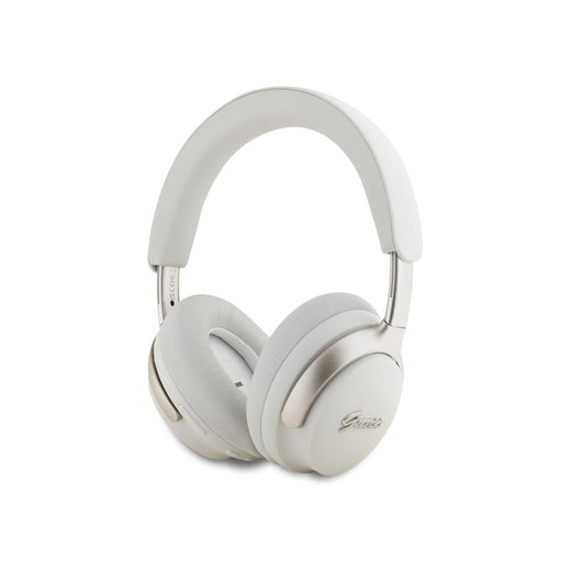 Guess Auriculares Bluetooth de Diadema con Cancelación de Ruido ANC/ENC y Hasta 45 Horas de Batería, Beige