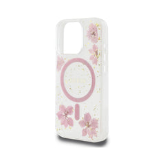 Guess Funda para iPhone 16 Pro Max – Carcasa con MagSafe, Diseño con Flores, Protección Anticaídas y Ajuste Preciso