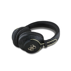 Guess Auriculares Bluetooth de Diadema 4G de Polipiel con Cancelación de Ruido ENC, Micrófono y Hasta 30 Horas de Batería, Negra