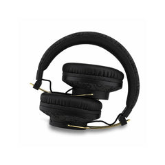 Guess Auriculares Bluetooth de Diadema 4G de Polipiel con Cancelación de Ruido ENC, Micrófono y Hasta 30 Horas de Batería, Negra