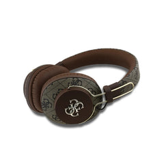 Guess Auriculares Bluetooth de Diadema 4G con Cancelación de Ruido ENC, Micrófono y Hasta 30 Horas de Batería, Marrón