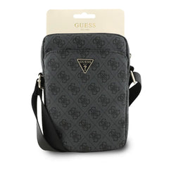 Guess Bandolera para Tablet de 8" – Bolso de Polipiel Negra con Logo Triangular, Diseño Elegante y Ajuste Seguro