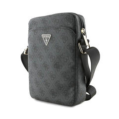Guess Bandolera para Tablet o iPad de 10" de Polipiel con Logo Triangular, Negra