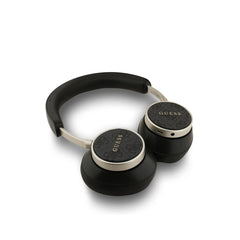 Guess Auriculares Bluetooth de Diadema 4G con Cancelación de Ruido, Micrófono y Hasta 45 Horas de Batería, Negro