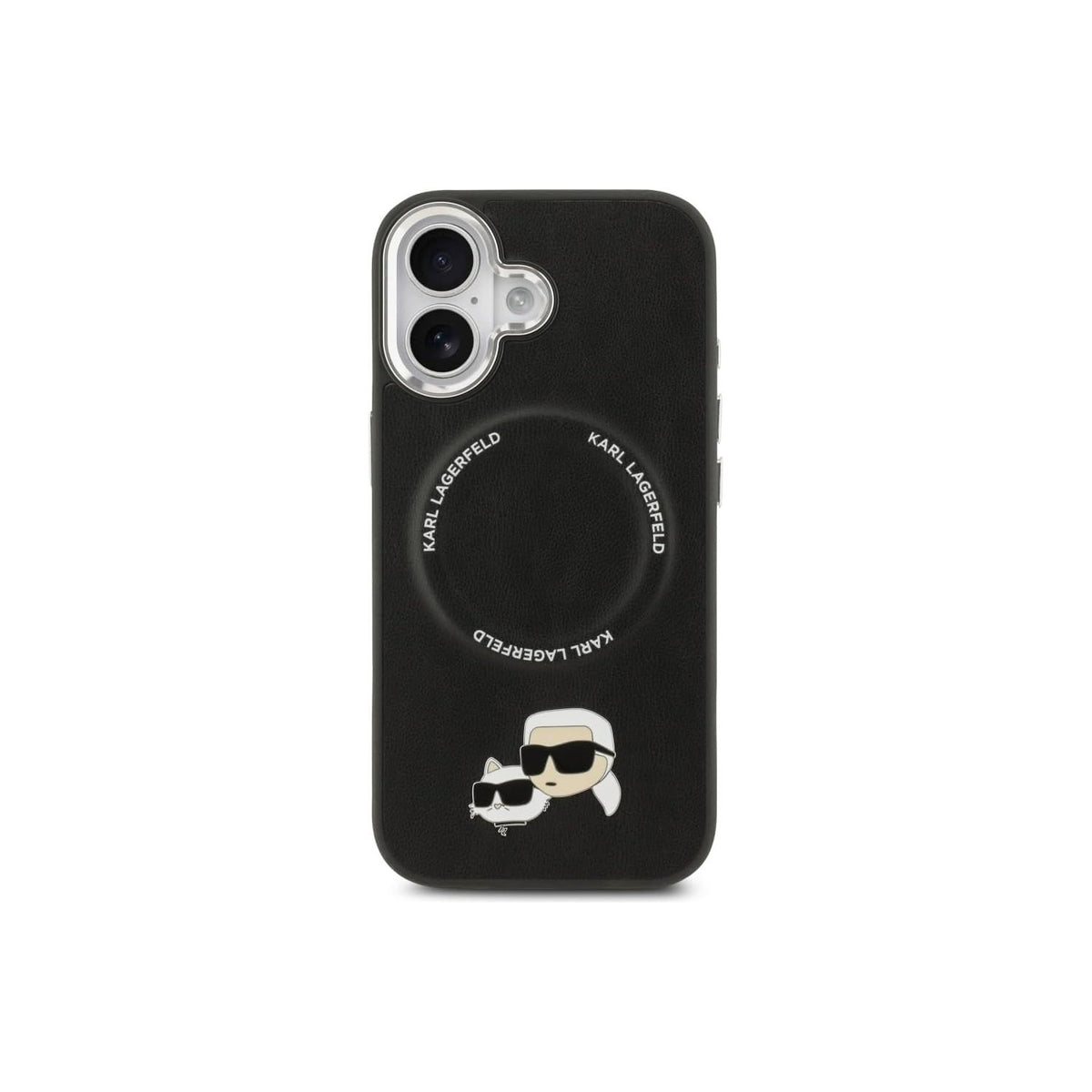 KARL LAGERFELD Funda Karl & Choupette para iPhone 17 Compatible con MagSafe, Negra
