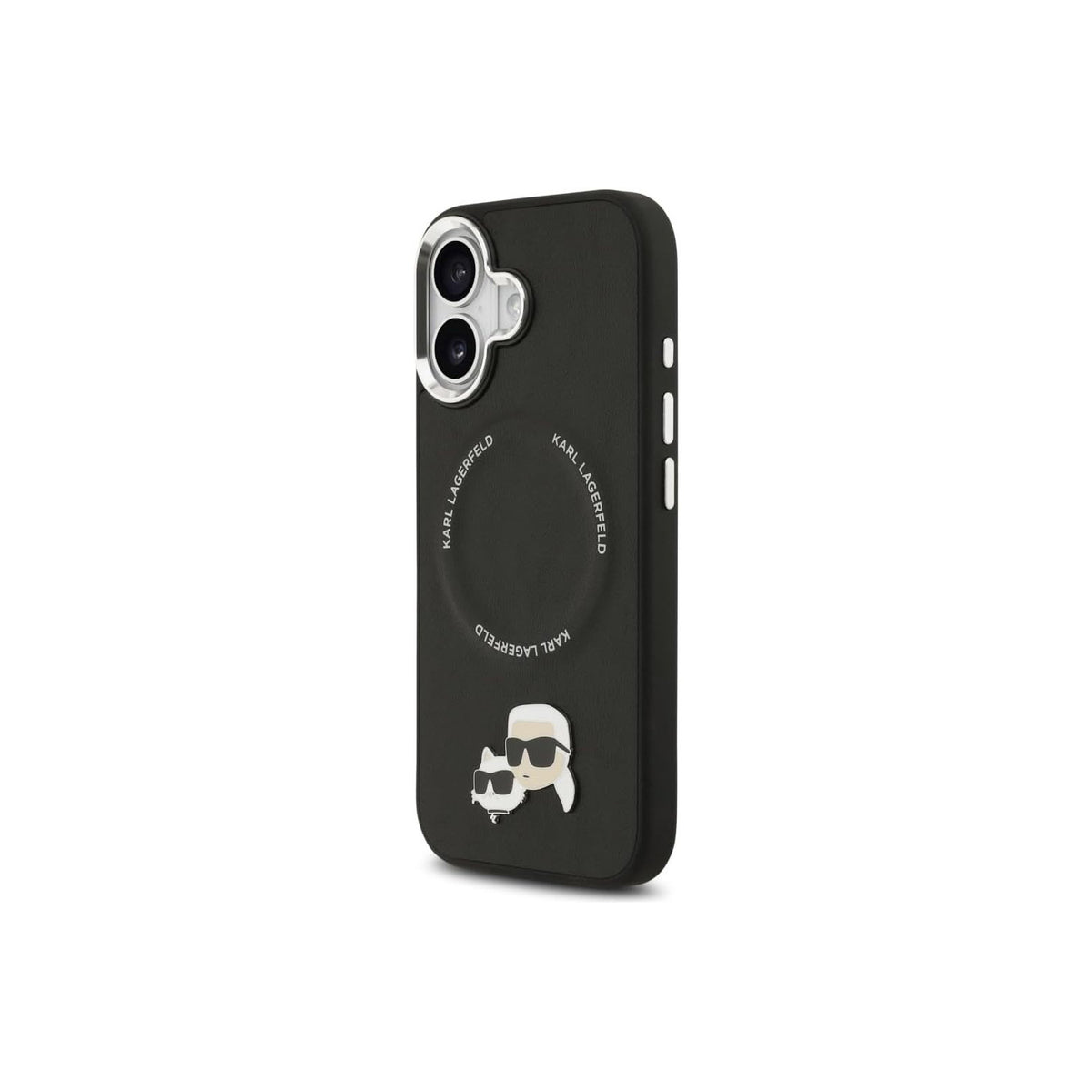 KARL LAGERFELD Funda Karl & Choupette para iPhone 17 Compatible con MagSafe, Negra
