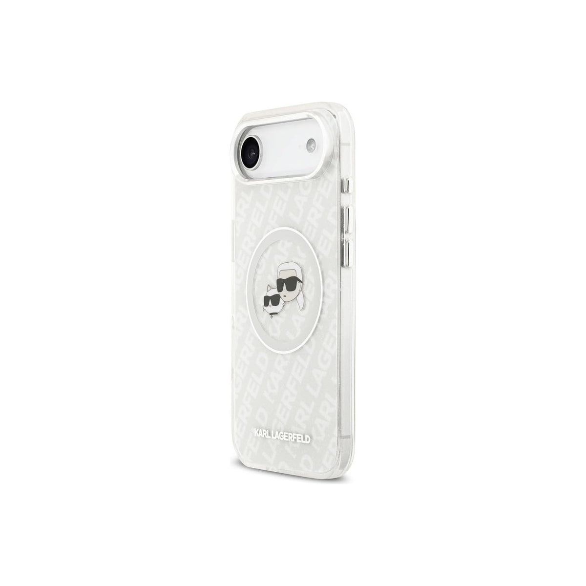KARL LAGERFELD iPhone 17 Air Case - IML Case with MagSafe Gray with Shiny K&C Logo, Elegant Design and Precise Fit