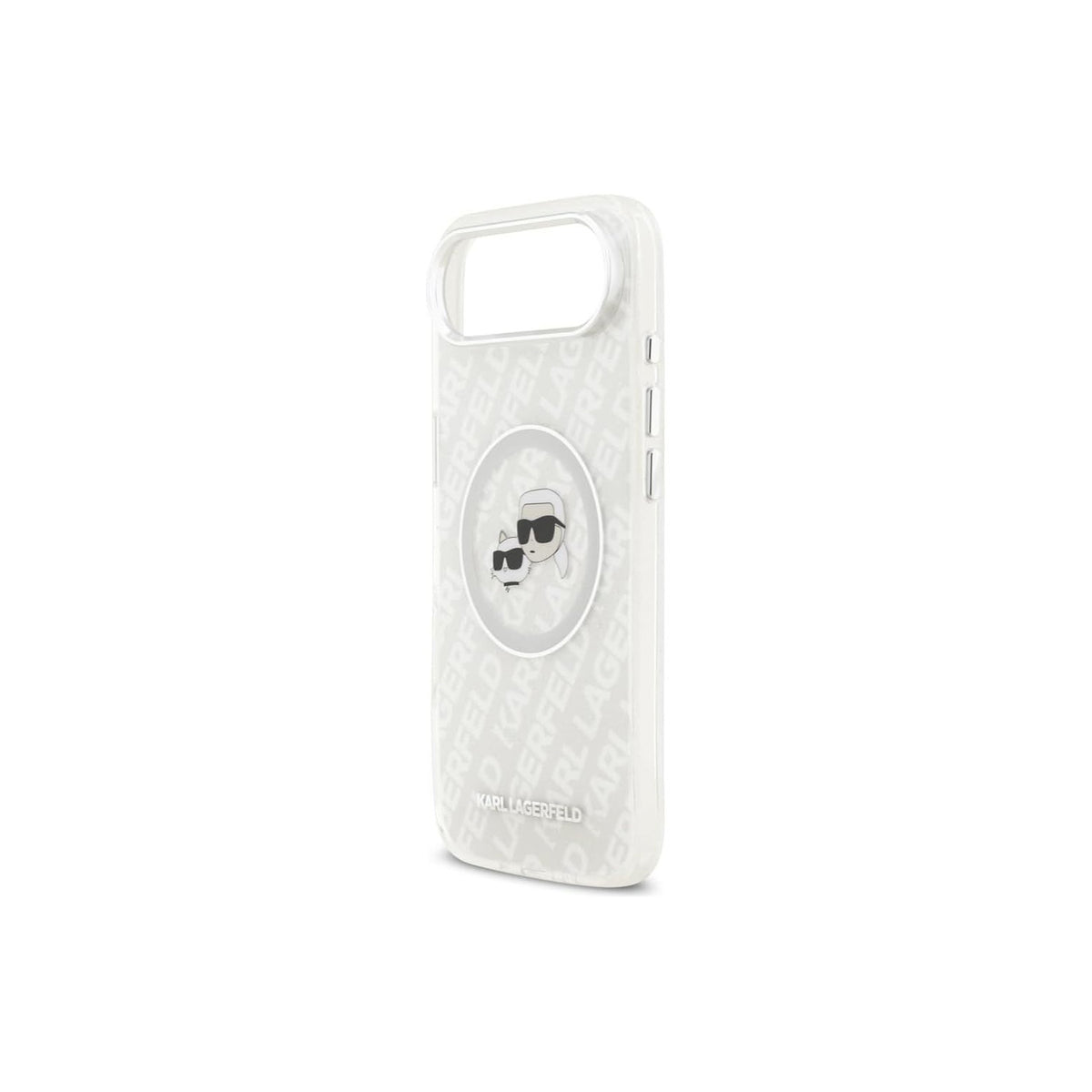 KARL LAGERFELD iPhone 17 Air Case - IML Case with MagSafe Gray with Shiny K&C Logo, Elegant Design and Precise Fit