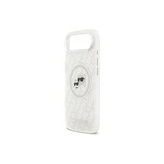 KARL LAGERFELD Funda para iPhone 17 Air – Carcasa IML con MagSafe Gris con Logo K&C Brillante, Diseño Elegante y Ajuste Preciso