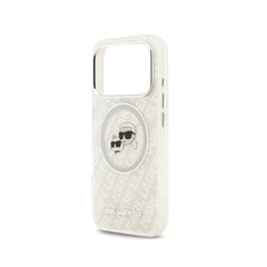 KARL LAGERFELD iPhone 17 Pro Max Case – IML Case with MagSafe Gray with Glossy K&C Logo, Stylish Design and Precise Fit