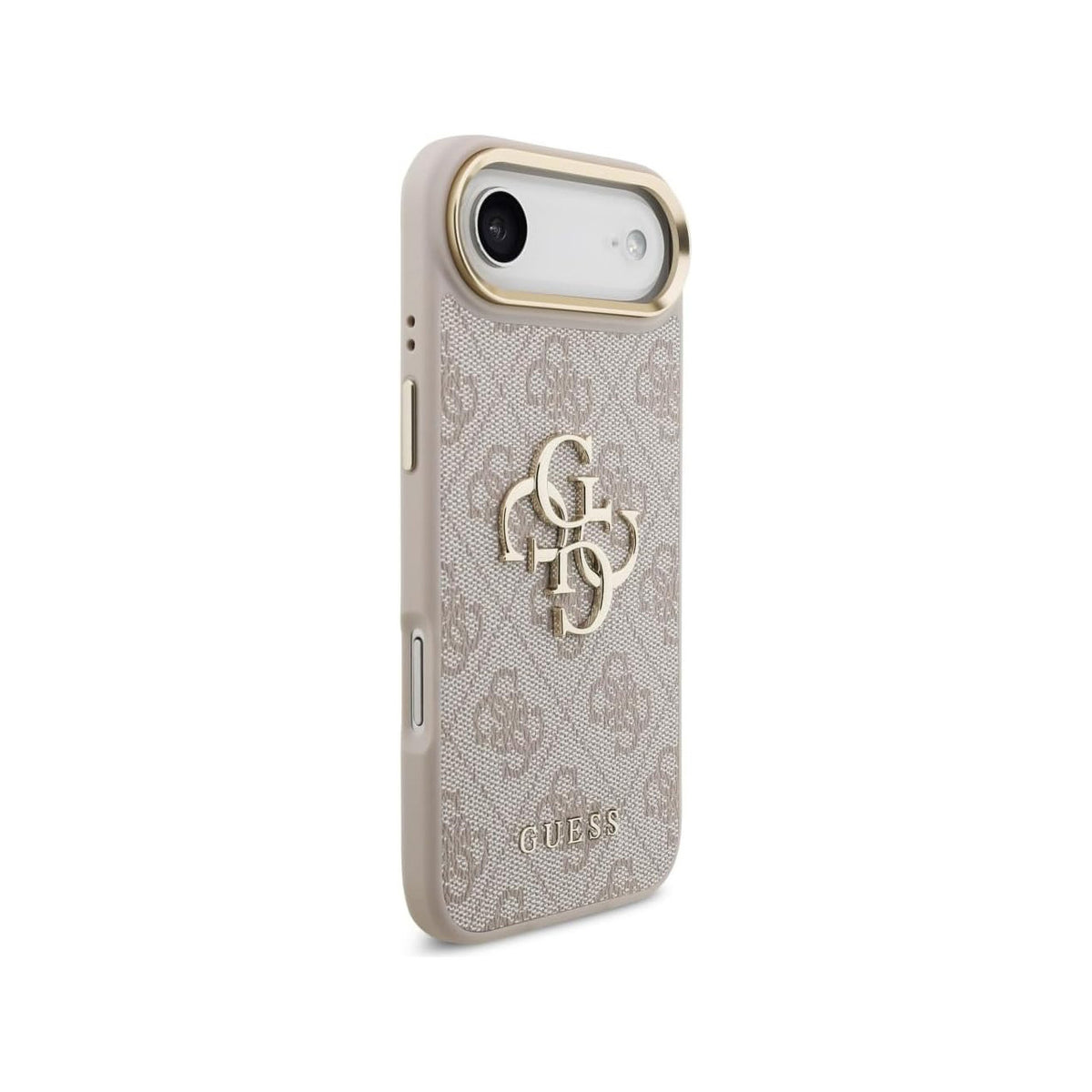 Guess Funda Logo 4G Dorado para iPhone Air con Protección Anticaídas, Rosa