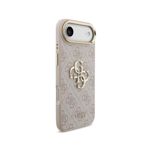 Guess Funda para iPhone Air – Carcasa 4G Rosa con Gran Logo Clásico Guess Dorado, Protección Anticaídas y Ajuste Preciso