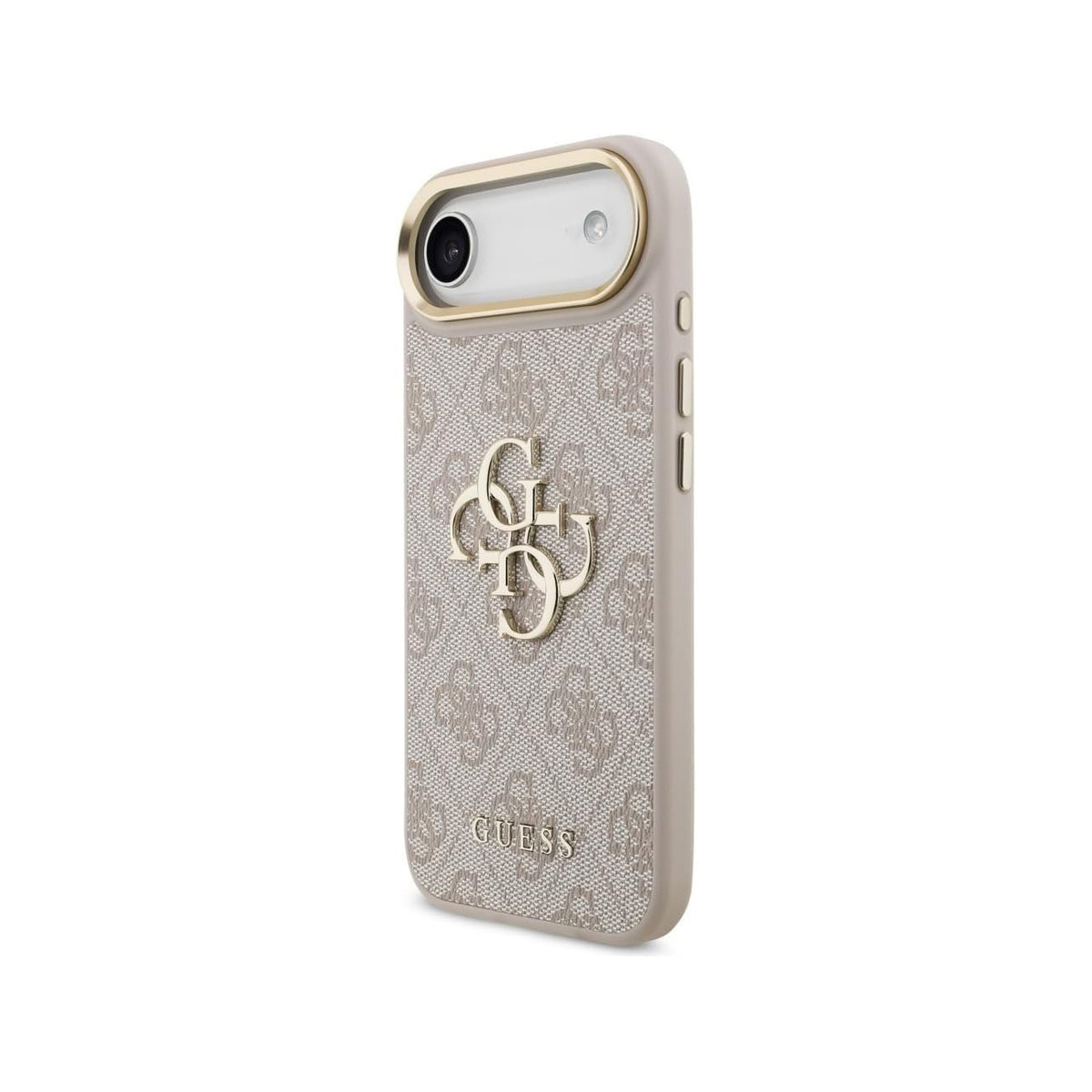 Guess Funda Logo 4G Dorado para iPhone Air con Protección Anticaídas, Rosa