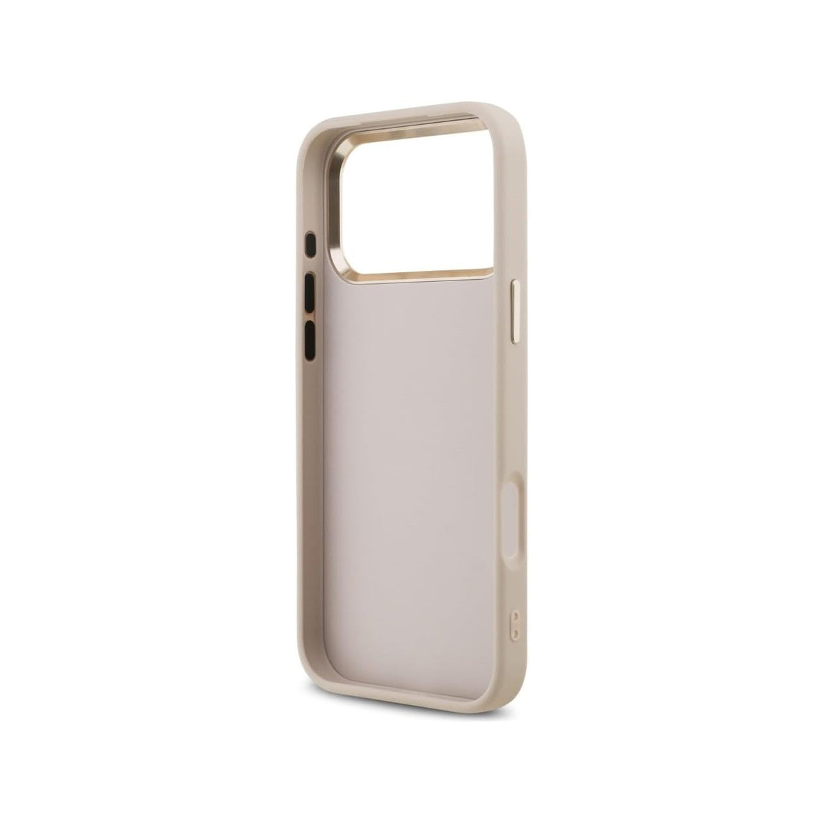 Guess Funda Logo 4G Dorado para iPhone 17 Pro Max/18 Pro Max con Protección Anticaídas, Rosa