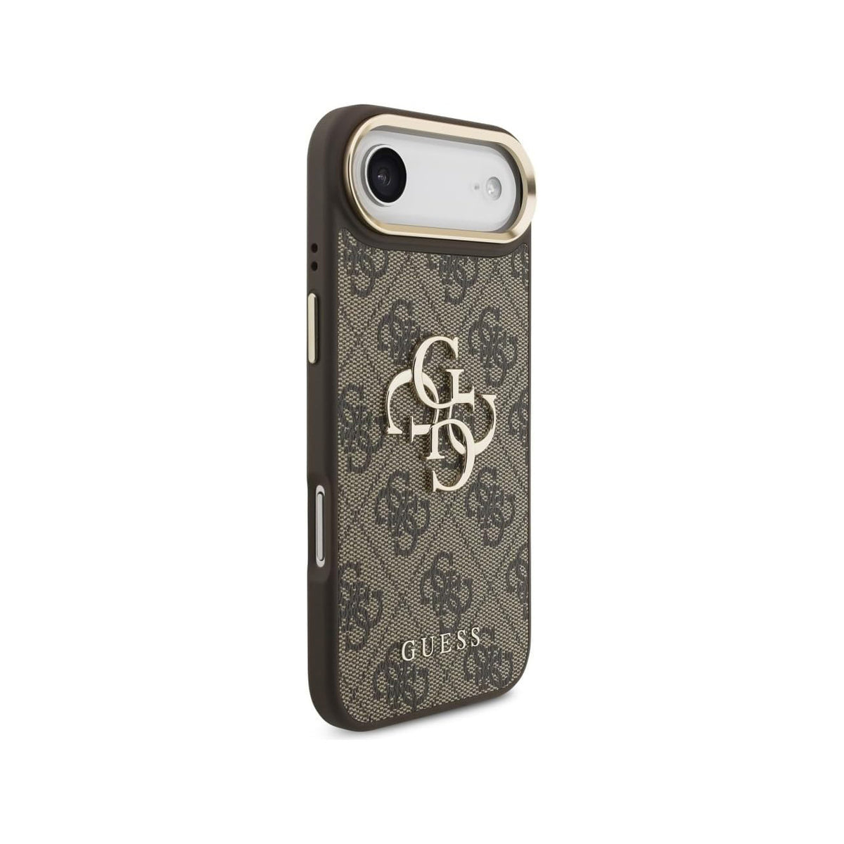 Guess Funda Logo 4G Dorado para iPhone Air con Protección Anticaídas, Marrón