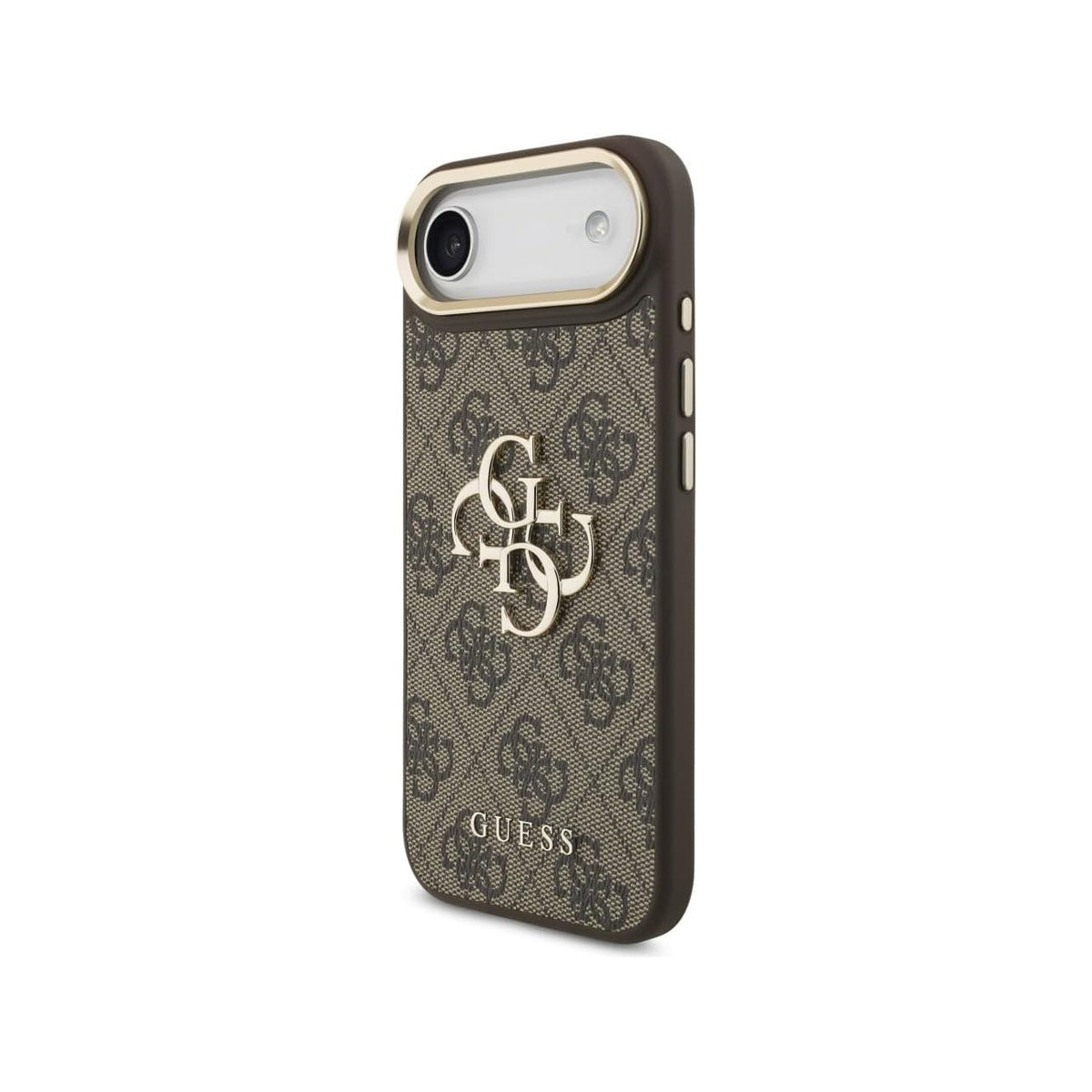 Guess Funda Logo 4G Dorado para iPhone Air con Protección Anticaídas, Marrón