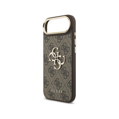 Guess Funda Logo 4G Dorado para iPhone Air con Protección Anticaídas, Marrón