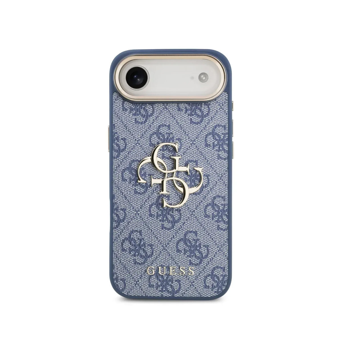 GUESS Funda Logo 4G Dorado para iPhone Air con Protección Anticaídas, Azul
