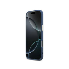 GUESS Funda Logo 4G Dorado para iPhone Air con Protección Anticaídas, Azul