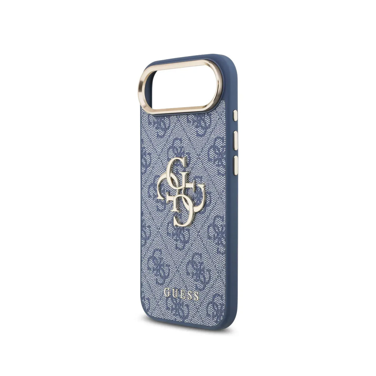 GUESS Funda Logo 4G Dorado para iPhone Air con Protección Anticaídas, Azul