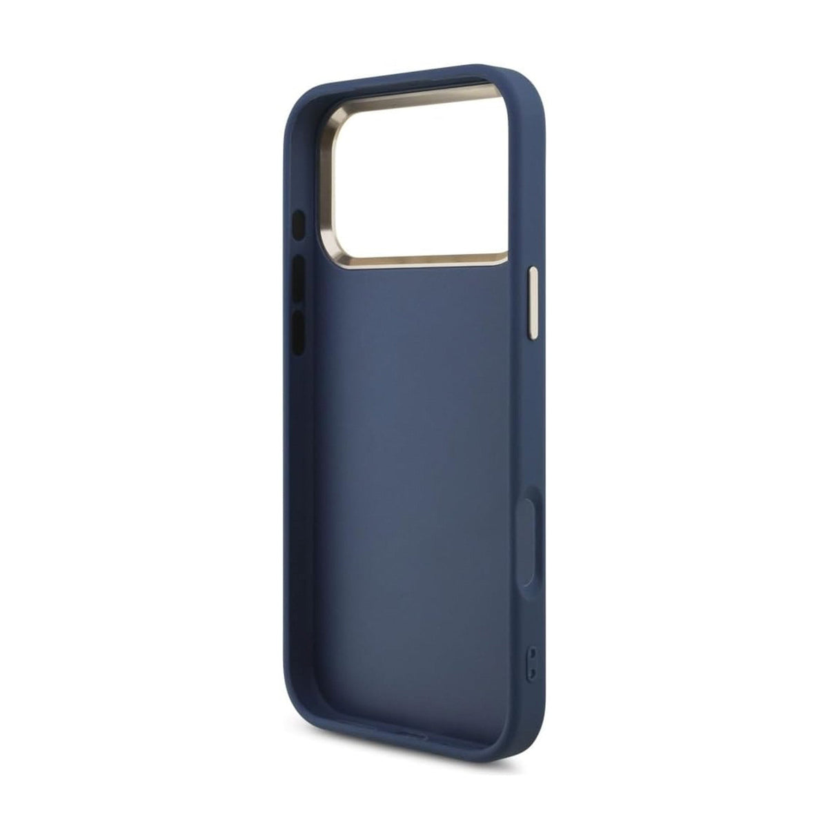 Guess Funda Logo 4G Dorado para iPhone 17 Pro Max/18 Pro Max con Protección Anticaídas, Azul