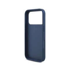 Guess Funda Logo 4G Dorado para iPhone 17 Pro con Protección Anticaídas, Azul