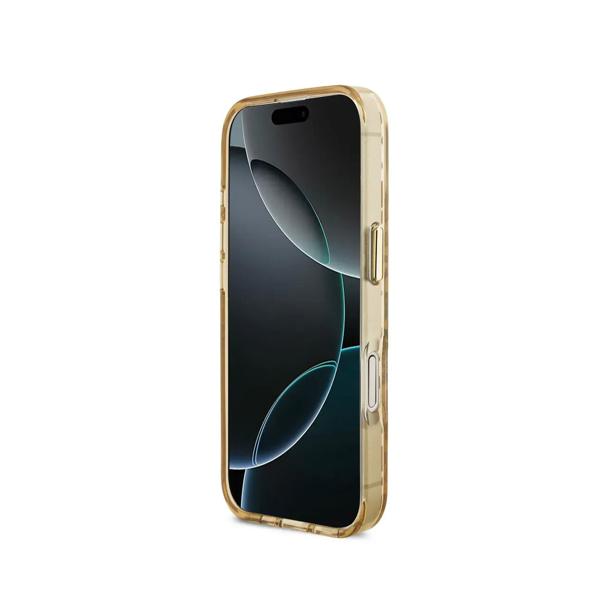 Guess Funda Leopardo para iPhone 17 Compatible con MagSafe y Protección Anticaídas, Marrón con Brillos