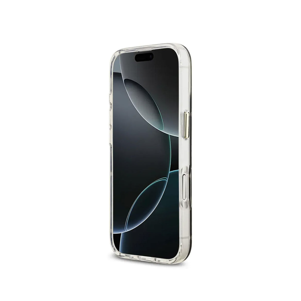 Guess iPhone 17 Case – TPU Case with MagSafe, Peonies Mirror Design with Gold Glitter, Drop Protection and Precise Fit