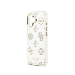 Guess Funda para iPhone 17 – Carcasa TPU con MagSafe, Diseño Espejo Peonías con Brillos Dorados, Protección Anticaídas y Ajuste Preciso