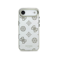 GUESS iPhone 17 Air Case – TPU Case with MagSafe Peonies Mirror with Gold Glitter, Elegant Design and Precise Fit