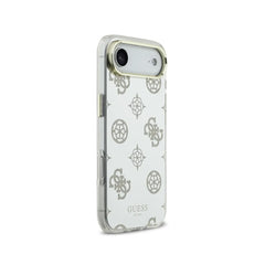 GUESS iPhone 17 Air Case – TPU Case with MagSafe Peonies Mirror with Gold Glitter, Elegant Design and Precise Fit