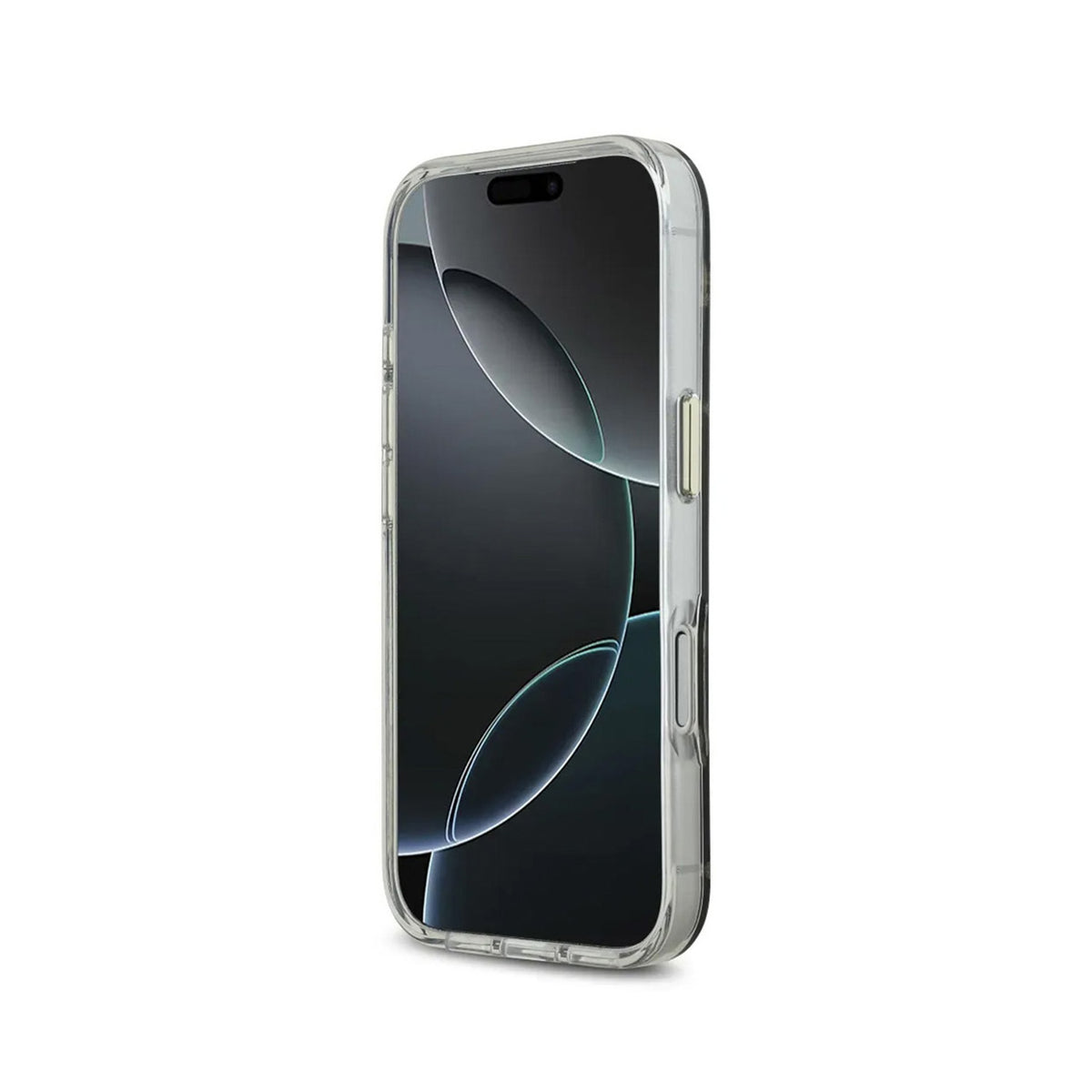 Guess Case for iPhone 17 Pro Max - TPU Case with MagSafe, Peony Mirror Design with Gold Glitter, Drop Protection and Precise Fit