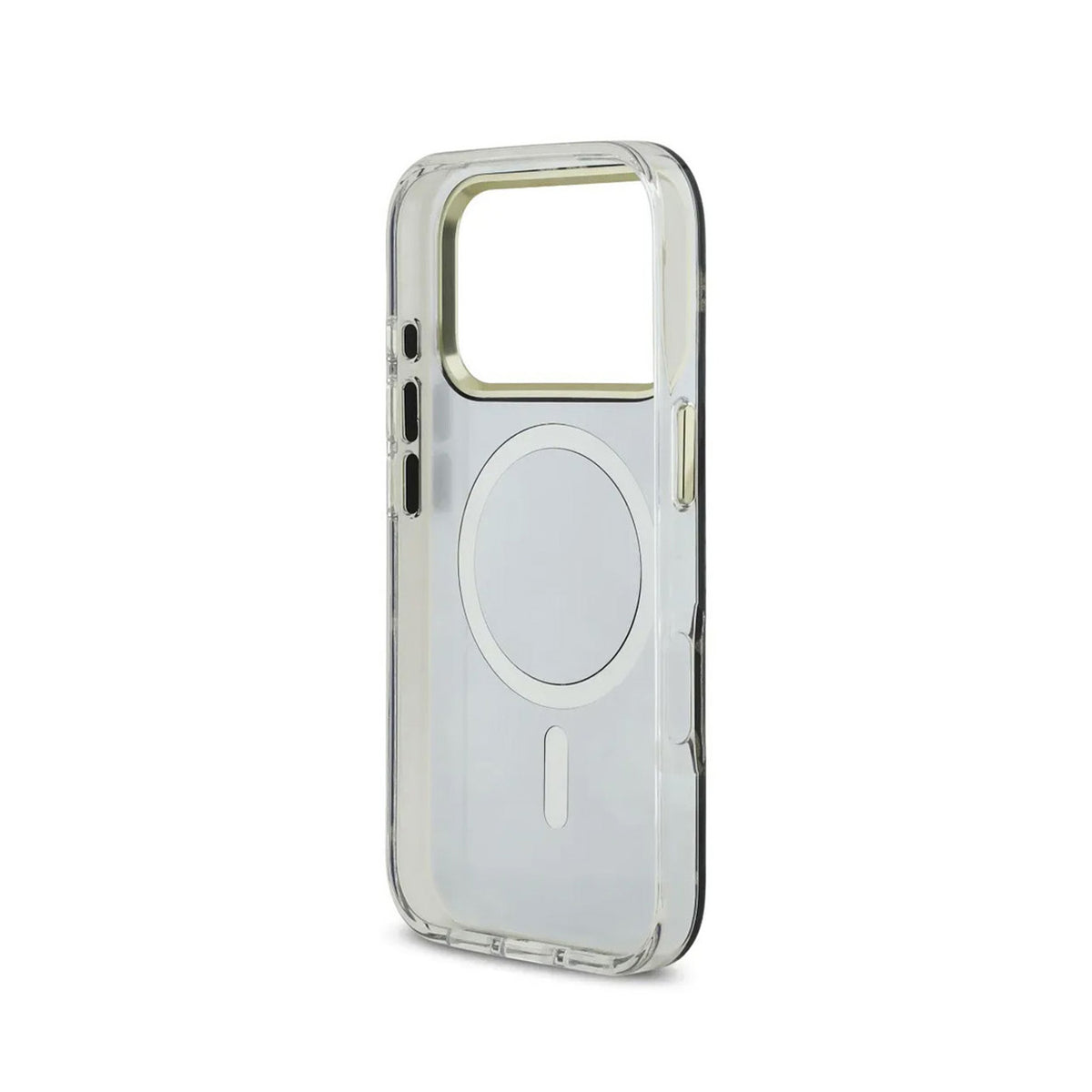 Guess Case for iPhone 17 Pro Max - TPU Case with MagSafe, Peony Mirror Design with Gold Glitter, Drop Protection and Precise Fit