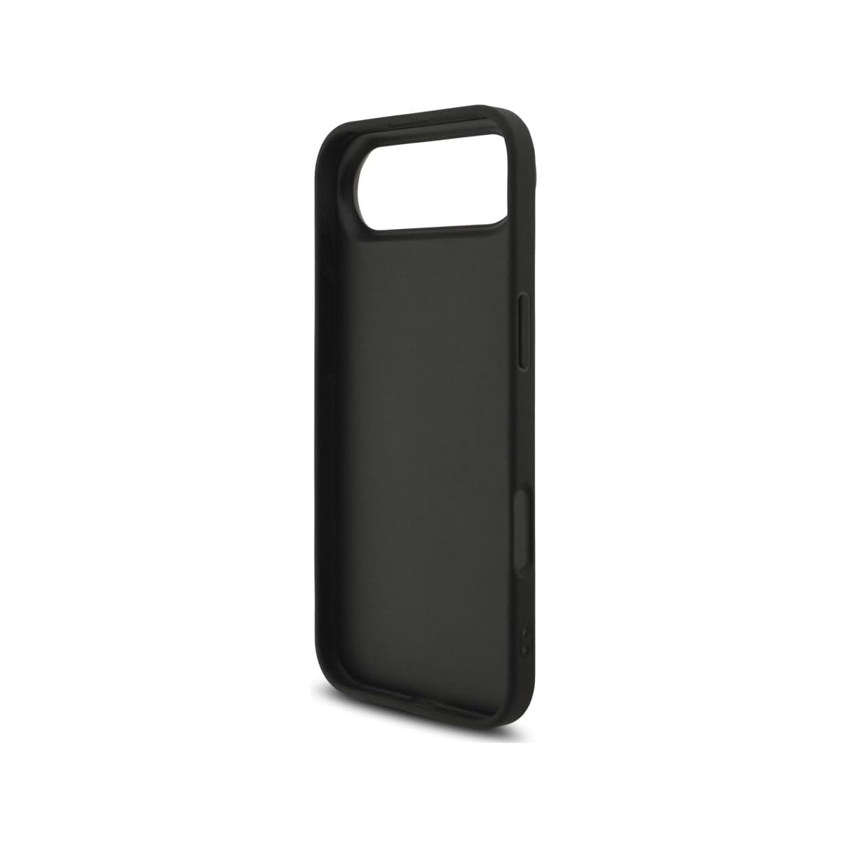 Guess Funda de Polipiel Logo 4G Clásico para iPhone Air con Correa de Perlas y Protección Anticaídas, Negra