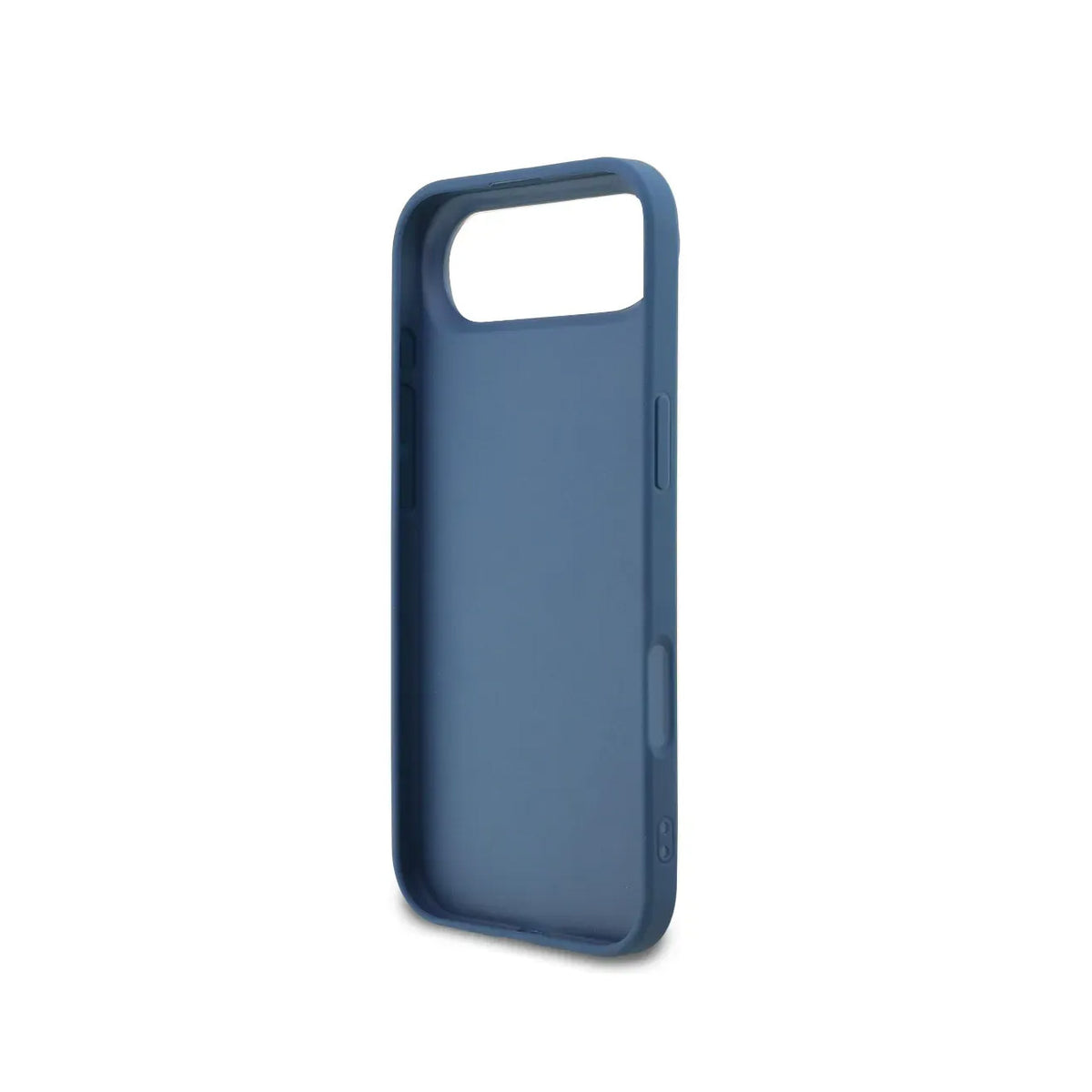 GUESS Funda de Polipiel Logo 4G Clásico para iPhone Air con Correa de Perlas y Protección Anticaídas, Azul