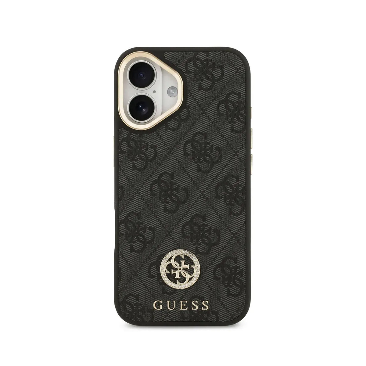 Guess iPhone 17 Case – MagSafe Cover, 4G Strass Black Design, Drop Protection and Precise Fit