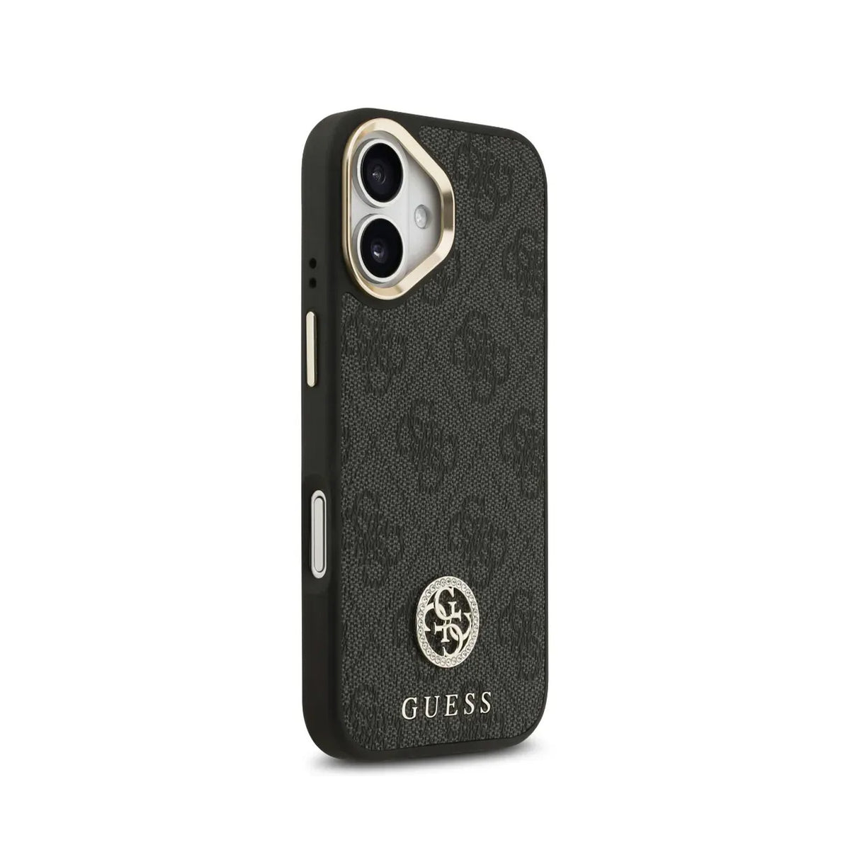 Guess iPhone 17 Case – MagSafe Cover, 4G Strass Black Design, Drop Protection and Precise Fit