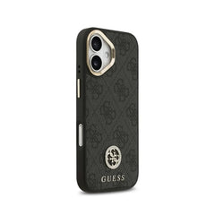 Guess Funda para iPhone 17 – Carcasa con MagSafe, Diseño 4G Strass Negro, Protección Anticaídas y Ajuste Preciso