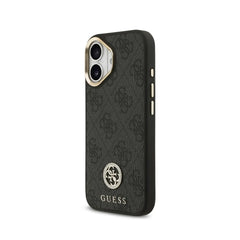 Guess Funda para iPhone 17 – Carcasa con MagSafe, Diseño 4G Strass Negro, Protección Anticaídas y Ajuste Preciso