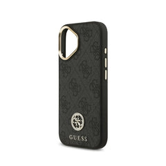 Guess Funda para iPhone 17 – Carcasa con MagSafe, Diseño 4G Strass Negro, Protección Anticaídas y Ajuste Preciso