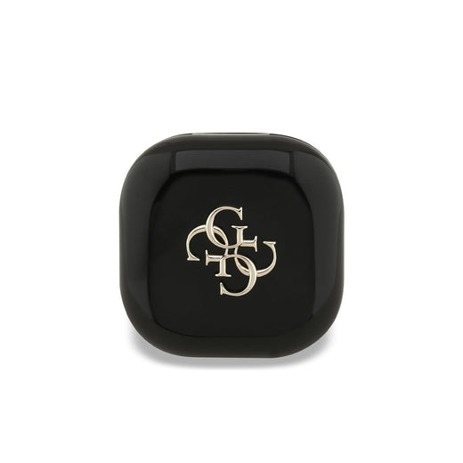 Guess Auriculares TWS Inalámbricos con Logo Metalizado y Estuche de Carga, Negros