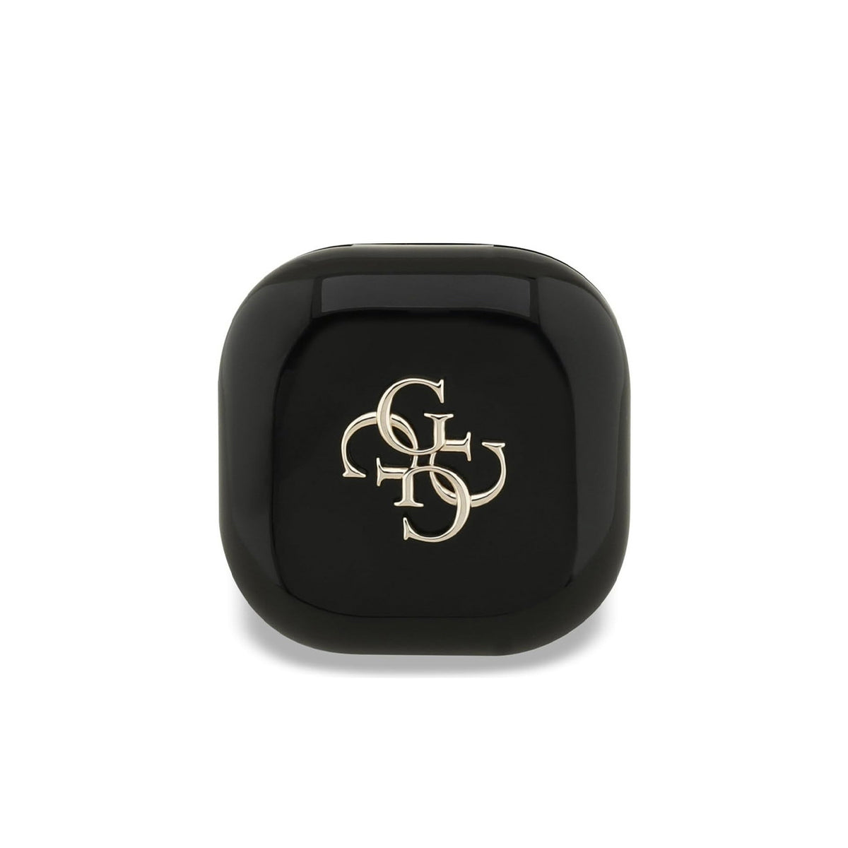 Guess Auriculares TWS Inalámbricos con Logo Metalizado y Estuche de Carga, Negros